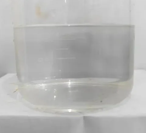 Rubber latex processing plant: wastewater after treatment